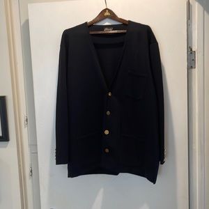 Brioni Knit Wool Cardigan/Blazer
